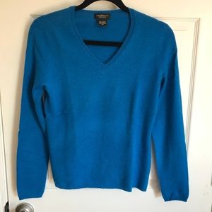Lord and Taylor V-Neck Cashmere Sweater